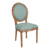 OSP Home Furnishings Lillian Oval Back Chair Klein Sea