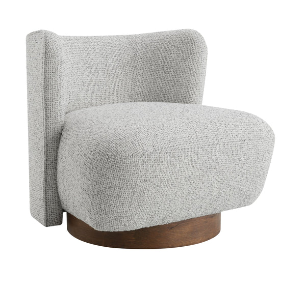 English Elm Lisa Gray Tweed Accent Chair with Pocket Coil, Solid Wood Frame, Plush Foam Cushioning, 31" Seat Width B2726P354519