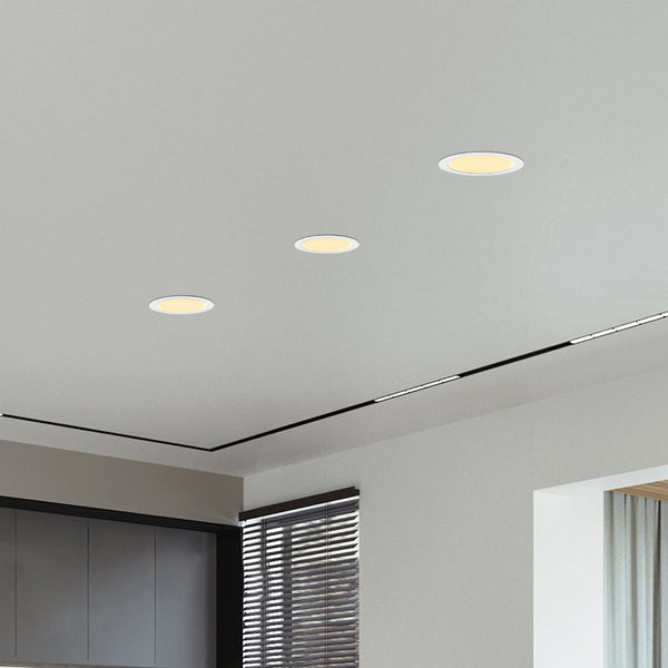 English Elm 6 Inch Canless Led Downlights 12 Pack Dimmable Ultra Thin Selectable Color Temp W1340P241304
