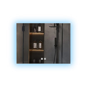 English Elm Vellum Backlit Led Vanity Mirror with Defogger and Touch Controls for Bathroom B2731P478338