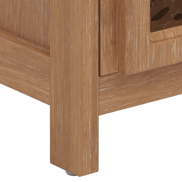 English Elm Christopher Knight Home® - 30 Inches Vintage Rustic Bathroom Vanity With Ceramic Sink, Soft-Closing Doors & Antique Bronze Pulls N817P299512N