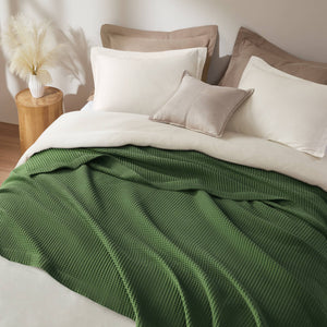 English Elm K1PC King Cotton Waffle Blanket 300gsm Lightweight Breathable 108"x90" Cozy Luxury Throw Bedspread B035P341142