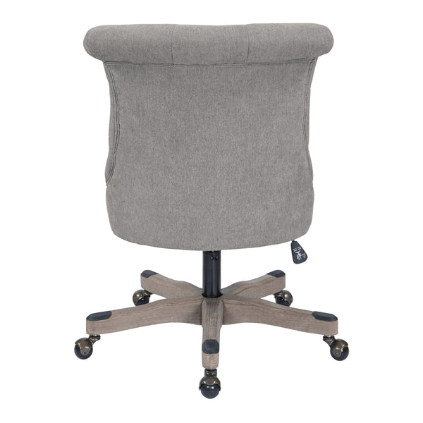 OSP Home Furnishings Hannah Tufted Office Chair Fog