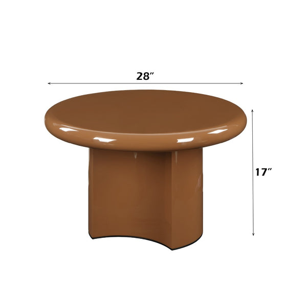 English Elm Ronald Square Low Profile End Table with High Gloss Lacquer Finish for Modern Living B2726P442580
