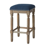 Madison Park Cirque Industrial Counter Stool Set of 2 MP104-0037 Navy