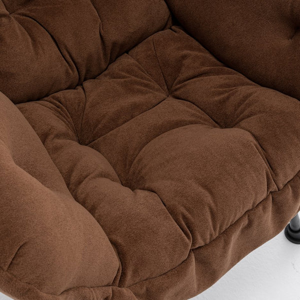 English Elm Accent Recliner Chair With Ottoman – Stylish Velvet Lounge Seat For Living Room, Bedroom & Office T3903P372940