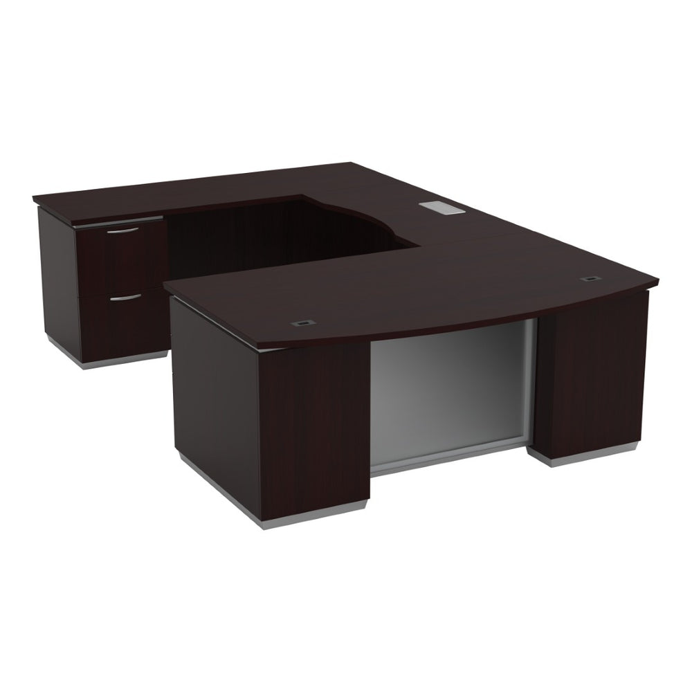 OSP Home Furnishings Tuxedo Modular U Shape Sectional Sofa Upholstered Contemporary Living Room Seating Left TUXDKR-TYP22L