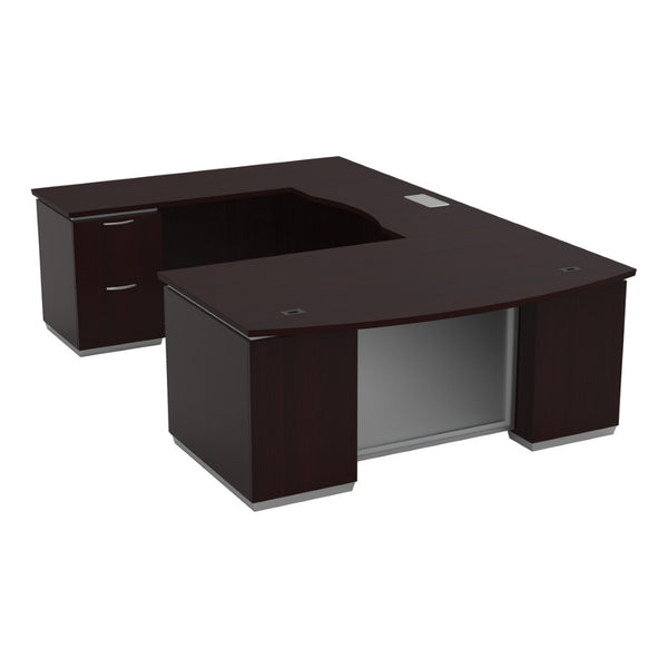 OSP Home Furnishings Tuxedo Modular U Shape Sectional Sofa Upholstered Contemporary Living Room Seating Left TUXDKR-TYP22L
