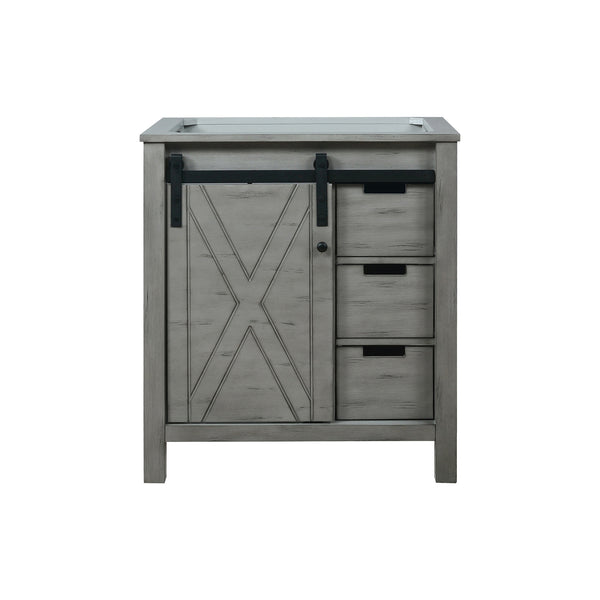 English Elm Ash Grey Bath Vanity - 30" W Modern Design With Soft-Close Drawers, Durable Storage Solutions! B2731P260986
