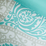 Intelligent Design Senna Transitional Comforter Set ID10-416 Aqua