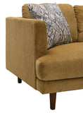 English Elm Wallace & Bay - Wallace & Bay  Jurie Yellow Loveseat