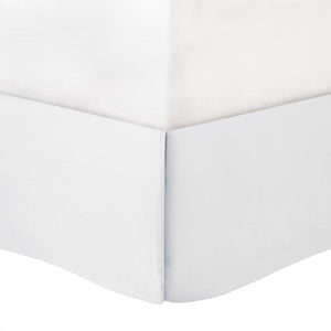 English Elm 7-piece Queen Tufted Pleated Comforter Set with Shams Bed Skirt Decorative Pillows White B035P463183