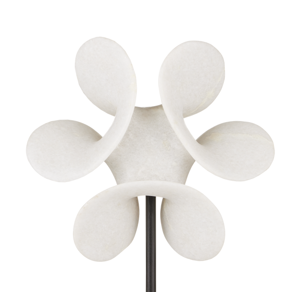 Helice Marble Ring - Stunning Handcrafted Sculpture with Dynamic Propeller Shape for Elegant Spaces