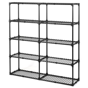 English Elm 5-shelf Wire Rack Set of Two Heavy Duty Steel Shelving for Garage or Home Office W285P166903