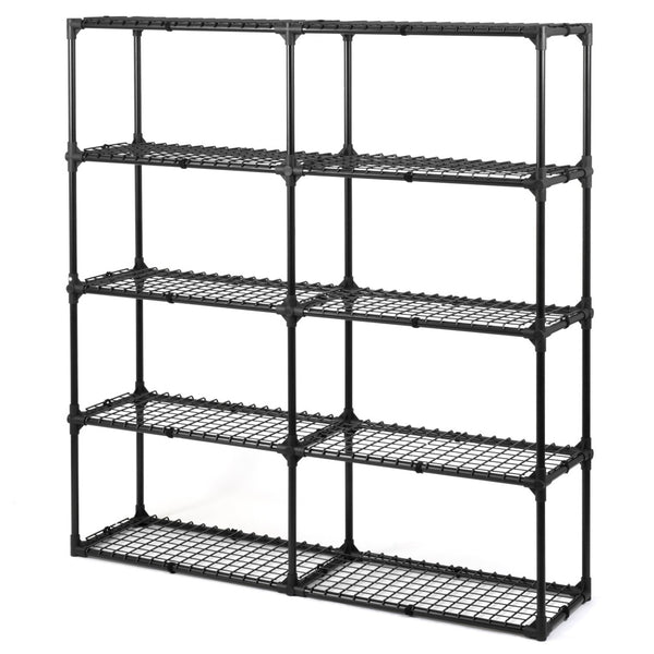 English Elm 5-shelf Wire Rack Set of Two Heavy Duty Steel Shelving for Garage or Home Office W285P166903