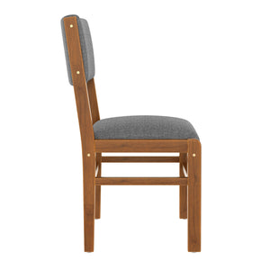 English Elm Dining Chairs Set Of 4 – Mid-Century Modern Upholstered Kitchen Seats For Stylish Dining Spaces N752P271215E