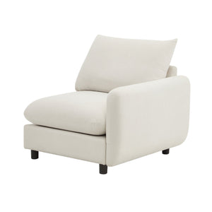 English Elm Christopher Knight Home® - 69 Modular 3-Piece L-Shaped Sectional Sofa with Ottoman — Eucalyptus Frame, Durable Springs, Customizable Layout White N773IS00002W