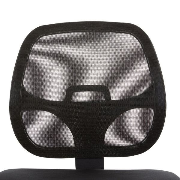 OSP Home Furnishings Ergonomic Armless Mesh Task Chair with Lumbar Support and Pneumatic Height Adjustment Coal 2902-30