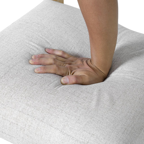 English Elm 6 Piece Dining Set with Rectangular Solid Wood Table, Upholstered Chairs & Bench, Rustic Charm, Easy Assembly, Seats 6 Natural Wood Wash N752S000015D