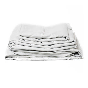 English Elm Thread™ Split California King Microplush Bamboo Blend Sheet Set for Breathable Sleep Pewter B337P356823