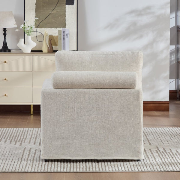English Elm 31.69" Modular Chenille Sofa Bed with Pocketed Springs for Studio or Bedroom Use W3189P438356