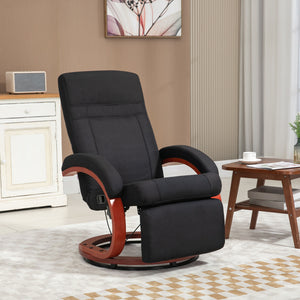 English Elm Homcom Manual Recliner Chair - 360° Swivel, Adjustable Footrest, Padded Arms For Ultimate Comfort W2225P217434