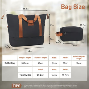 English Elm 6 Piece Hardshell Abs Travel Set with Spinner Wheels Combination Lock and Toiletry Bag Charcoal N732P391314E