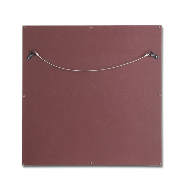 English Elm Christopher Knight Home® - Wall Black Mirror Handcrafted Leather Frame with Gold Embossing — Boho Tempered Glass Accent (27") 68949.00