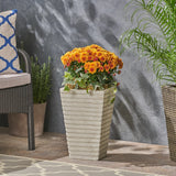 Christopher Knight Home® Tapered Square Jude Planter for Stylish Indoor and Outdoor Gardening