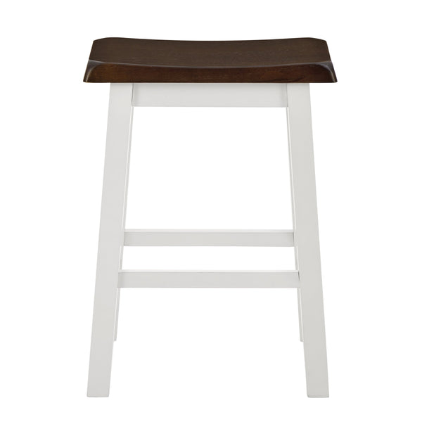 English Elm Bar 3-Piece Bistro Set with 2 Stools and 42" Rustic Brown MDF Table — Compact Industrial Charm W487P331241