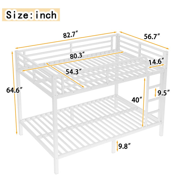 English Elm Twin Xl Solid Pine Loft Bed with Built-in Led Lighting and Storage Shelves W1580S00415