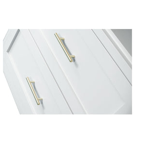 English Elm 71" Tall Metal Wardrobe Cabinet with 2 Drawers, Adjustable Shelf & Hanging Rod — Space-Saving White Closet Organizer W3387P351602