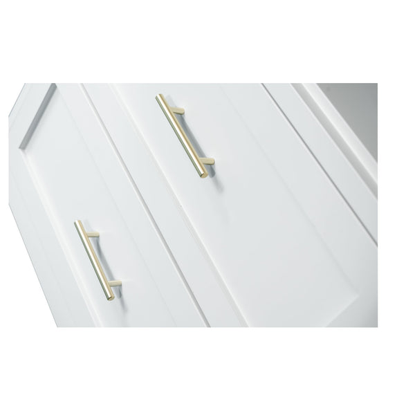 English Elm 71" Tall Metal Wardrobe Cabinet with 2 Drawers, Adjustable Shelf & Hanging Rod — Space-Saving White Closet Organizer W3387P351602