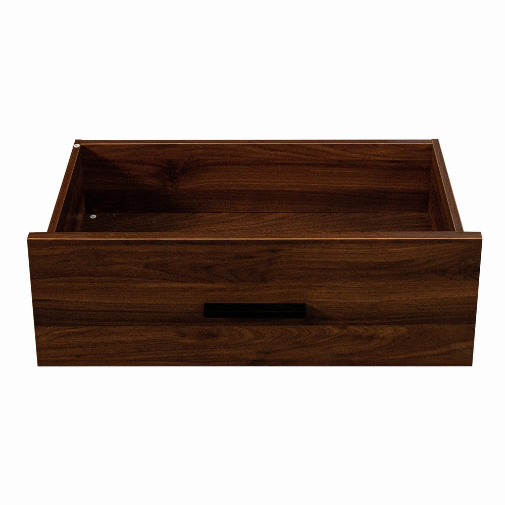English Elm 70.87" Tall Kitchen Pantry Cabinet - Stylish Multi-Functional Food Hutch With Pull-Out Storage & Drawer W331S00198