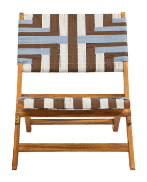 Zuo Modern Sunshine Lounge Chair Multicolor - Durable Acacia Wood & Rattan, Perfect For Modern Interiors & Hospitality Multicolor Solid Acacia Wood,100% Polyethylene 704153-zuo-modern