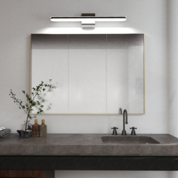 English Elm Modern Led Bathroom Vanity Light Fixtures - Dimmable Chrome Wall Sconces For Elegant Illumination W2312P374947