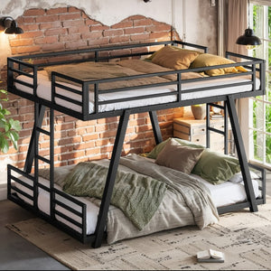 English Elm Double Twin House Bed Pine Wood Frame Kids Playhouse Bunk with Storage Drawers W5305S00055