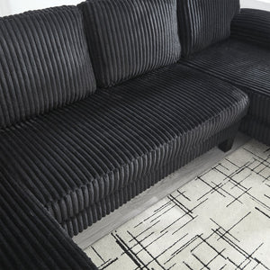 English Elm Modern U-Shaped 4-Seat Sofa With Double Chaise - Luxurious Velvet, Spacious Comfort & Style W2705S00017-GIGA