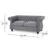 Christopher Knight Home® - Noble House - Somerville Traditional Chesterfield Loveseat Sofa