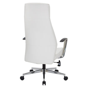 OSP Home Furnishings High Back Ergonomic Office Chair with Antimicrobial Fabric and Pneumatic Height Adjustment 62200C-R101