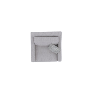 English Elm Wallace & Bay - Gray Chair - River Sand Fabric Accent Chair, Casual Elegant Design, Easy-Care Upholstery, 35"H B361P384437
