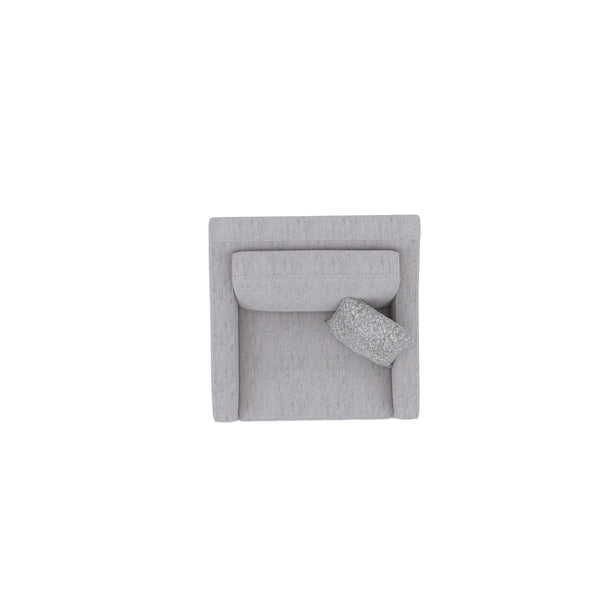 English Elm Wallace & Bay - Gray Chair - River Sand Fabric Accent Chair, Casual Elegant Design, Easy-Care Upholstery, 35"H B361P384437