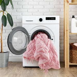 English Elm 3PCS Plush Microfiber Full/Queen Comforter Set with Hypoallergenic Poly Fill and Soft Shams Pink 16.93 L x 12.99 W x 6.69 H B035P366523