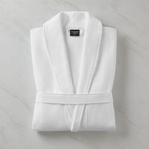 English Elm One Size Cotton Terry Kimono Bath Robe with Anti-microbial Treatment for Spa Comfort B035P440225