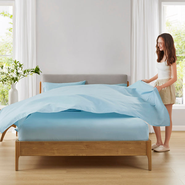 JLA Home 510 Design - 100% Cotton Sheet Set — OEKO-TEX Certified, Hypoallergenic, Breathable All-Season Luxury for Durable Comfort AM20-0356