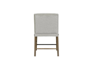 English Elm Upholstered Chair with Hickory Veneer Cashew Finish, Polyester Fabric Comfort, Stylish Backrest Almond 35.5 L x 26.25 W x 29 H B2699P383852