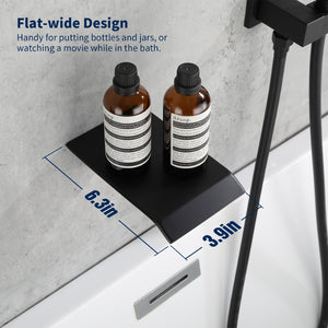 English Elm Male Npt Wall Mount Waterfall Tub Faucet Solid Brass Matte Black Bathtub Shower Kit T3177P277452