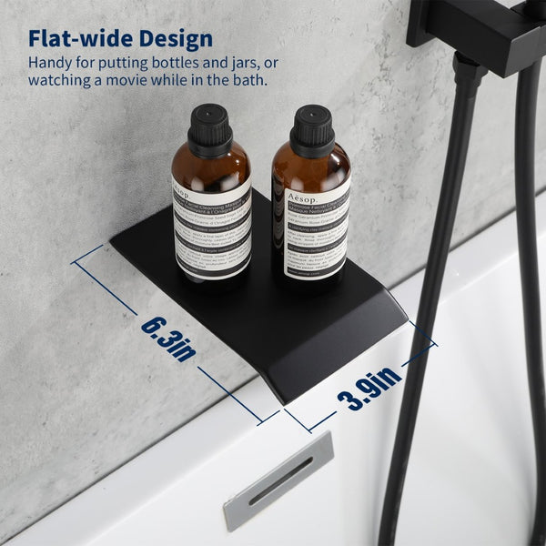 English Elm Male Npt Wall Mount Waterfall Tub Faucet Solid Brass Matte Black Bathtub Shower Kit T3177P277452
