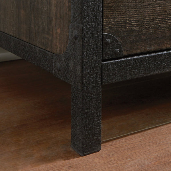 English Elm Lateral File Cabinet With Rustic Brown Finish - Spacious, Secure Storage For Home Or Office Use B356P367830