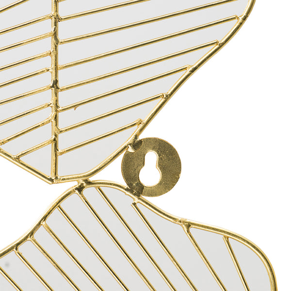 English Elm 49.2x37.4" Maple Leaf Wall Art Iron Metal Decor — Nature-Inspired Living Room Accent, Timeless Finish W2078P223143